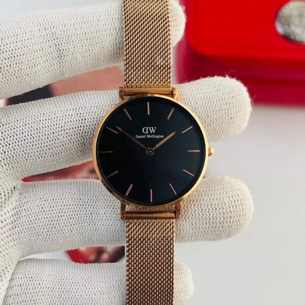 Daniel Wellington Classic Petite Melrose Black Gold Ladies Watch