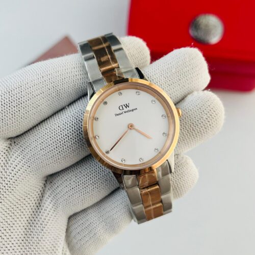 Daniel Wellington Iconic Link White Silver Ladies Watch