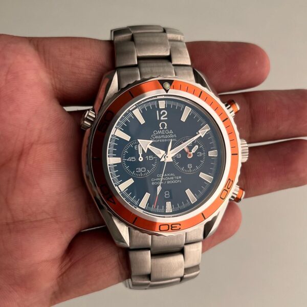 Omega Black Dial Silver Bracelet Seamaster Professional Mens Watch