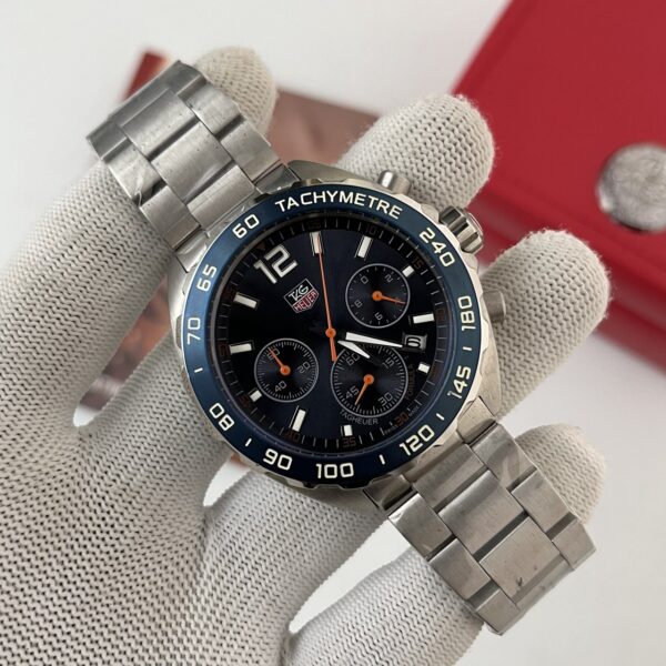 TAG Heuer Formula 1 Chronograph Blue Dial Steel Bracelet Men's Watch