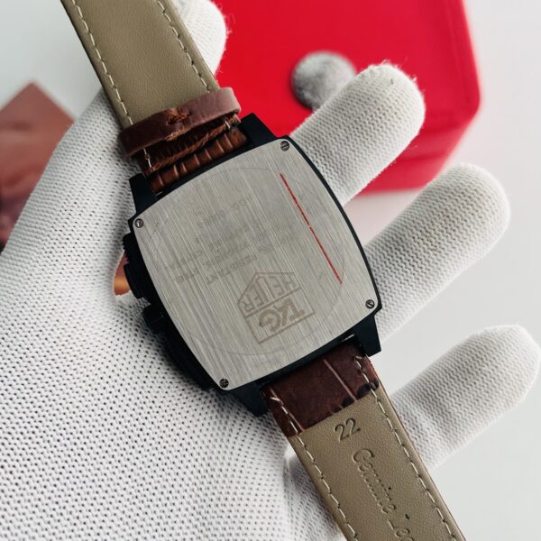 TAG Heuer Monaco LS Calibre 12 Coffee Dial Coffee Strap Men's Watch