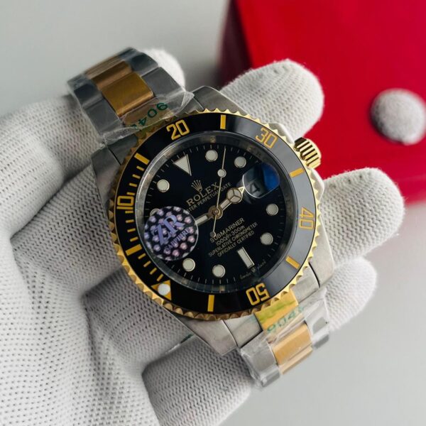 Rolex Submariner Date Two‑Tone Black Dial Automatic Men's Watch