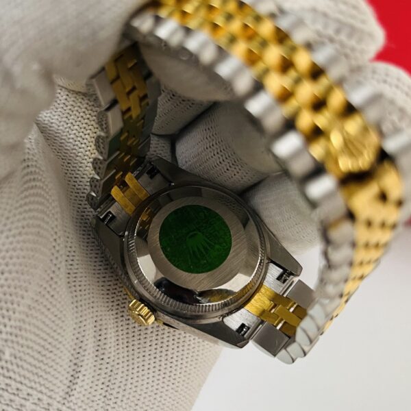 Rolex Datejust Yellow Marble Dial Two Tone Bracelet Automatic Ladies Watch