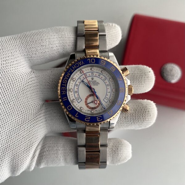 Rolex Yacht‑Master II White Dial Dual Tone Bracelet Automatic Men's Watch