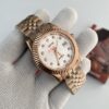 Rolex Datejust White Dial Rose Golde Bracelet Automatic Men's Watch