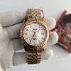 Rolex Datejust White Dial Rose Golde Bracelet Automatic Men's Watch