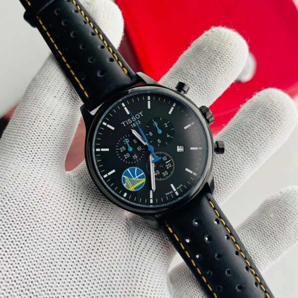 Tissot Chronograph XL NBA Edition Black Dial Black Strap Men's Watch