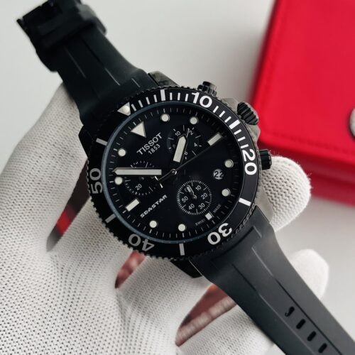 photo_2026-03-08 17.24.37 Tissot Seastar Full Black Silicon Strap Men's Watch