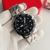 Tissot Seastar Black Dial Silver Bracelet Automatic Men's Watch