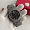 Hublot Big Bang Black Dial Grey Bracelet Men's Watch