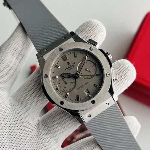 photo_2026-03-08 17.59.41 Hublot Geneve Grey Dial Grey Silicon Strap Men's Watch