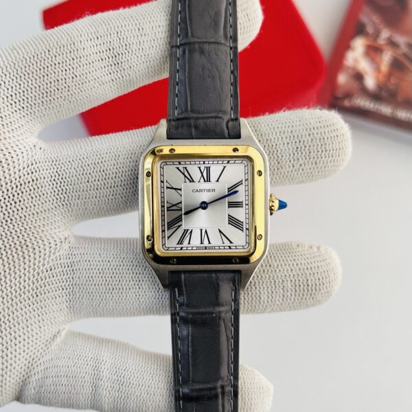 Cartier Santos Classic Two Tone Roman Dial Unisex Watch