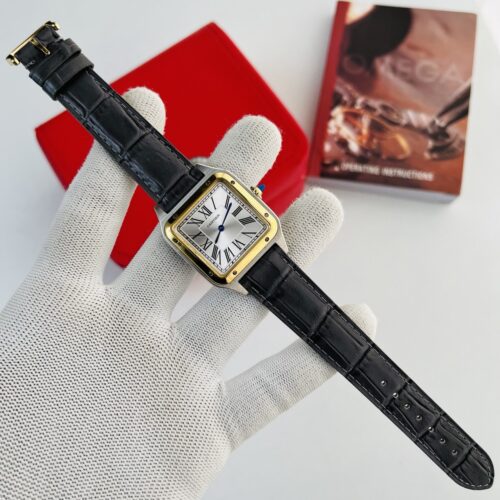 Cartier Santos Classic Two Tone Roman Dial Unisex Watch