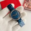 Fossil Blue Dial Rose Gold Bezel Women's Watch