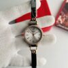 Fossil Silver Dial Rose Gold Crystal Bezel Women's Watch