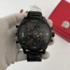 Diesel Big Daddy Dual Time Chronograph Black Stainless Steel Men's Watch