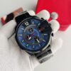 Diesel Blue Dial Chronograph Black Stainless Steel Men's Watch