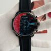 Diesel Black Dial Chronograph Black Silicone Strap Men's Watch