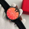 Diesel Black Dial Chronograph Black Silicone Strap Men's Watch