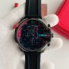 Diesel Black Dial Chronograph Black Silicone Strap Men's Watch