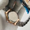 Versace Red dial Textured Bezel Dual-Tone Stainless Steel Women's Watch