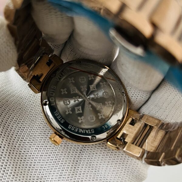 Louis Vuitton Heart Motif Crystal Dial Rose Gold-Tone Women's Watch