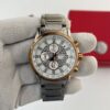 Casio Edifice White Dial Chronograph Two-Tone Stainless Steel Men's Watch