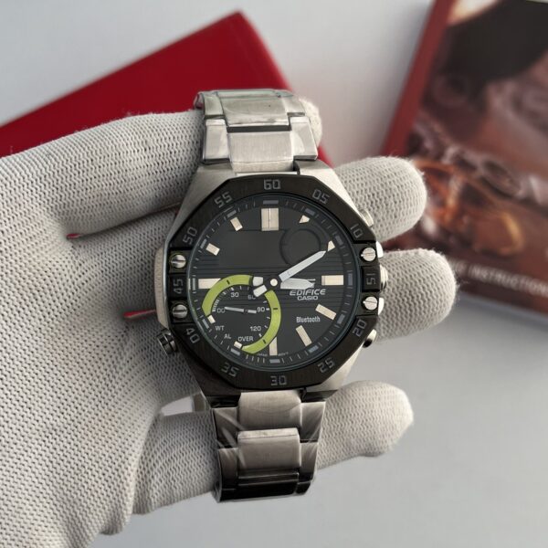 Casio Edifice Digital Analog Black Dial Stainless Steel Men's Watch