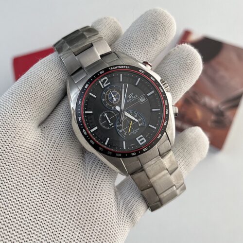 photo_2025-04-16_16-42-59 Casio Edifice Black Dial Chronograph Stainless Steel Men's Watch