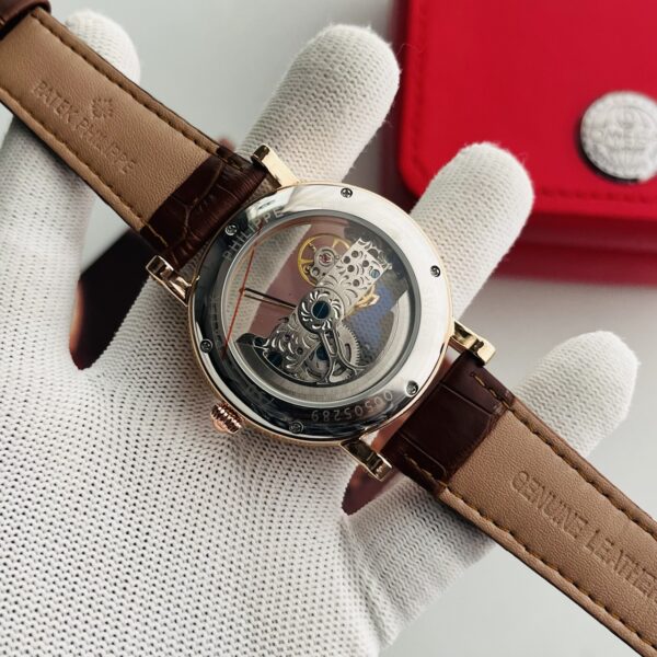 Patek Philippe Skeleton Automatic Transparent Dial Men's Watch