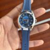 Omega Seamaster Aqua Terra Worldtimer Blue Dial Rubber Strap Men's Watch