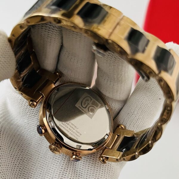 GC (Guess Collection) Rose Gold Black Dial Chronograph Women's Watch