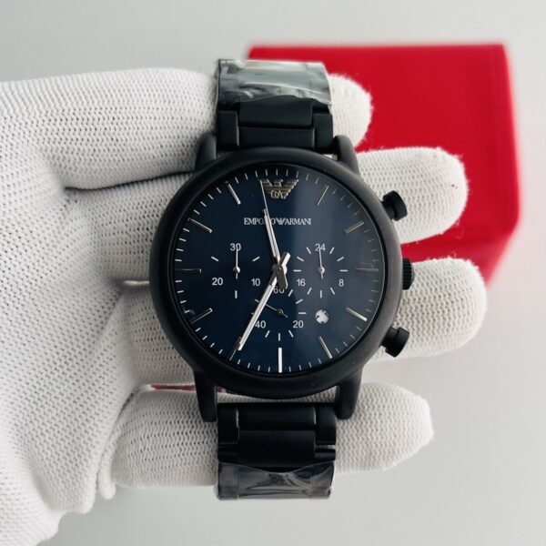 Emporio Armani  Black Dial Chronograph Men'S watch