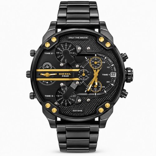WhatsApp Image 2026-09-29 at 16.15.24 Diesel Big Daddy Dual Time Chronograph Black Stainless Steel Men's Watch