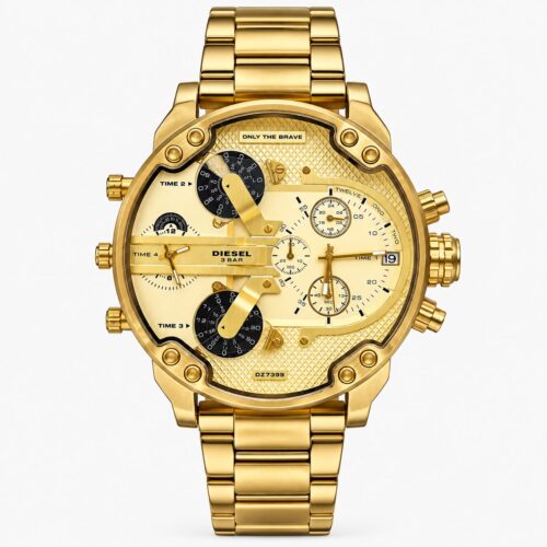 WhatsApp Image 2026-09-29 at 17.06.13 Diesel Big Daddy Dual Time Chronograph Gold Stainless Steel Men's Watch